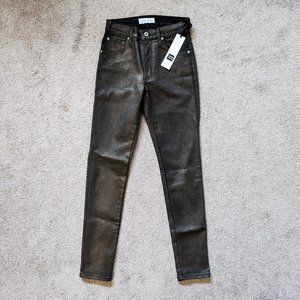 NWT James Jeans Twiggy Ankle in Mixed Metals